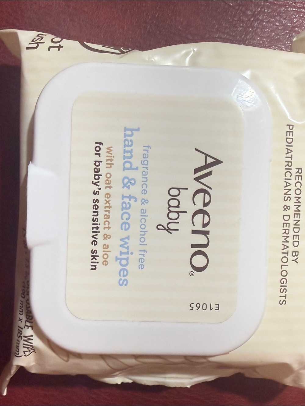 Aveeno Baby Hand & Face Wipes, Fragrance & Alcohol Free, MPN E1065